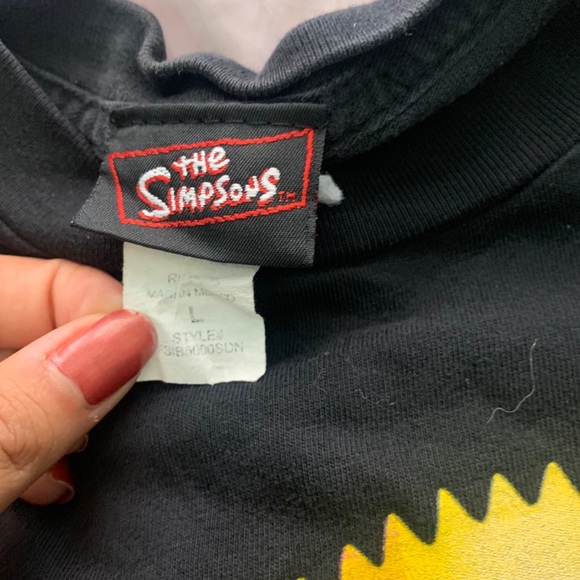 Vintage Black The Simpson’s Gamer Bart T-Shirt - Picture 2 of 7